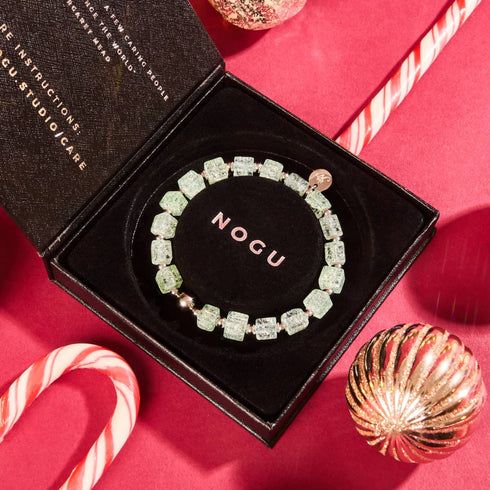 Iced Matcha | Glitter Glass | Sugar Cube Bracelet
